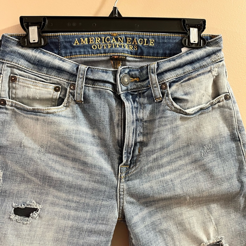 American Eagle Men’s Distressed Denim Shorts Size 28 - Picture 3 of 8